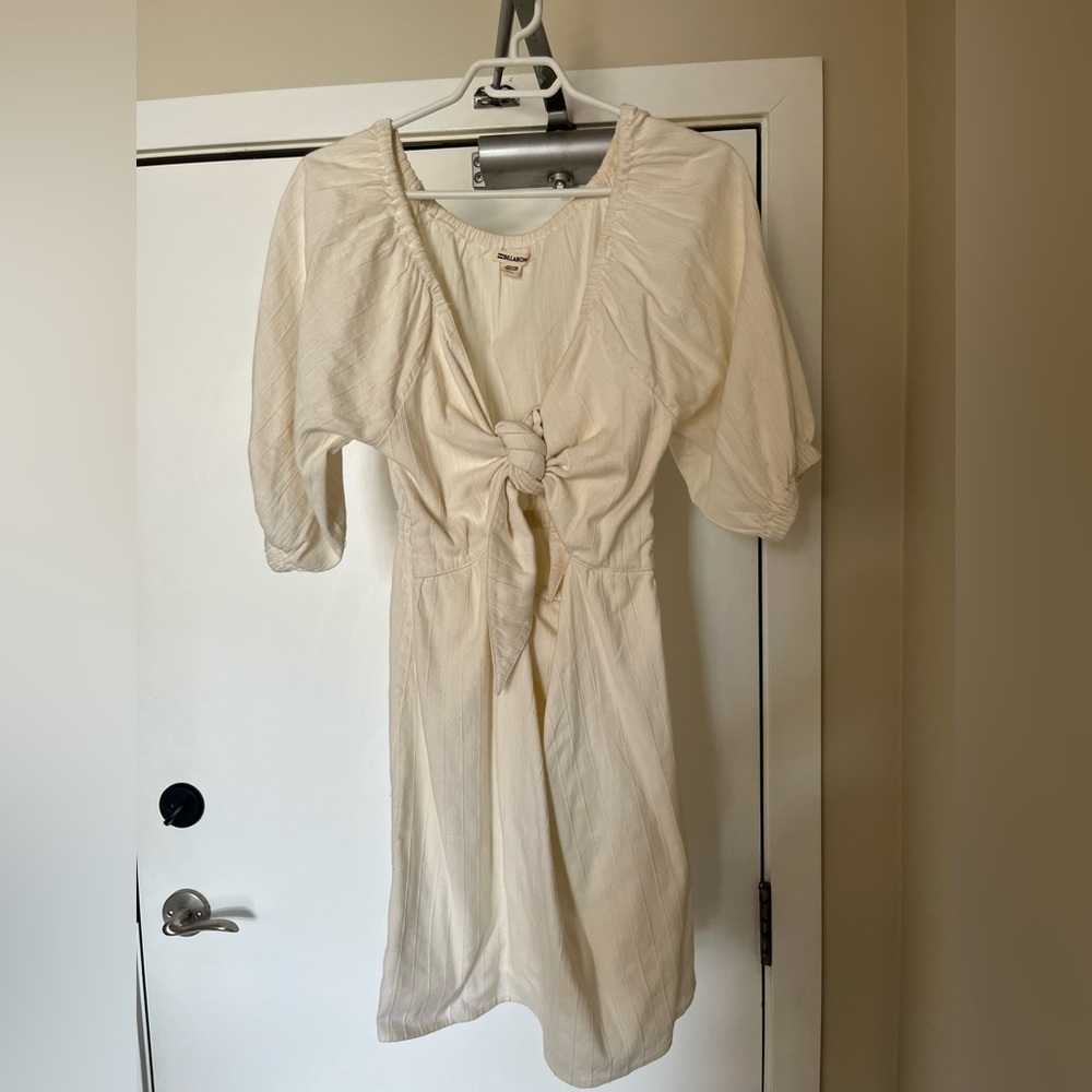 Billabong white Tie-Front Dress